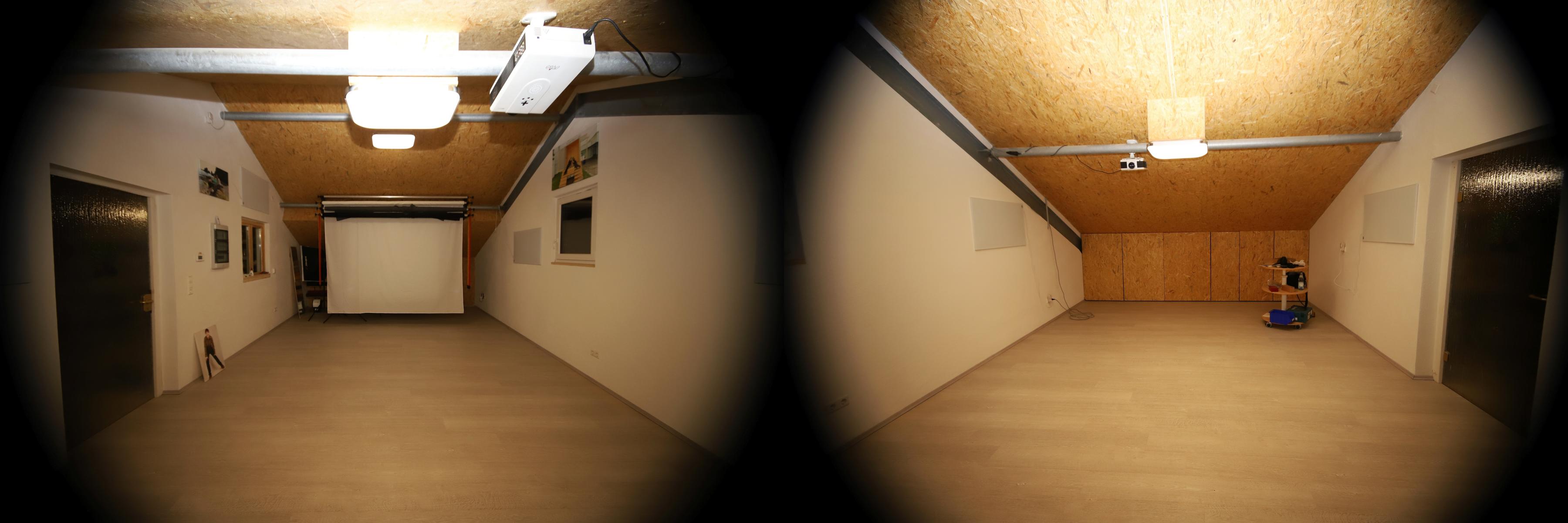 Fotostudio von vorne und von hinten